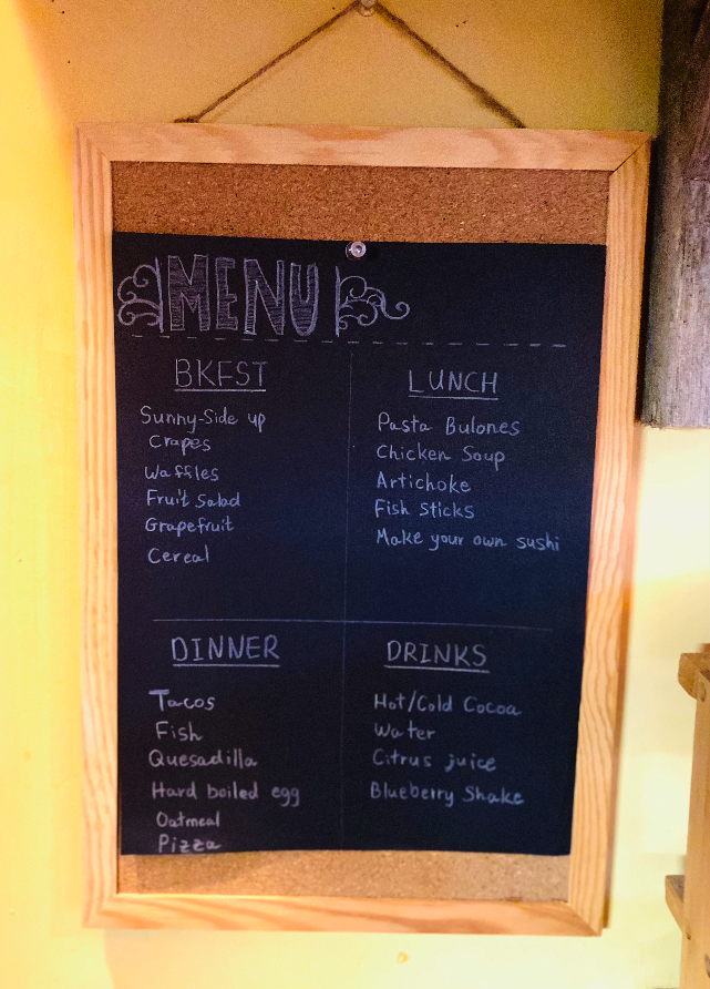 Home menu